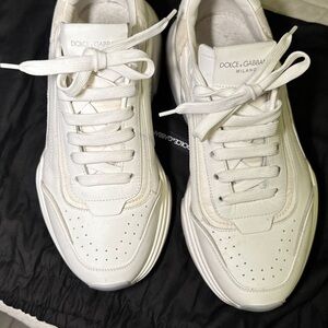 Dolce & Gabbana Cream Sneakers